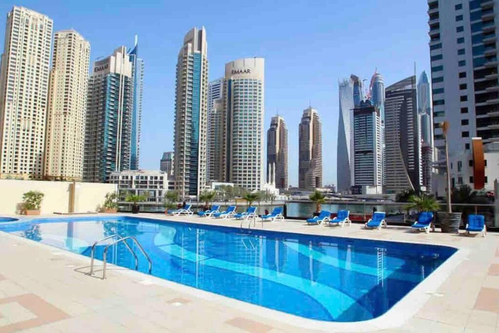 Panoramic Sea Views Studio Apartment - Marina Dubai Exterior foto